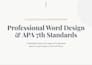 create professional word documents